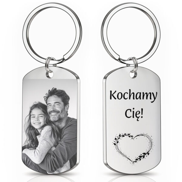 Brelok ze zdjęciem – personalizowany brelok z grawerem Latero