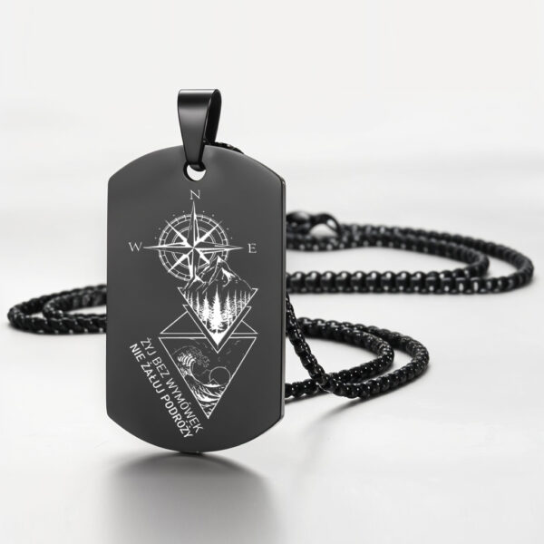 Nieśmiertelnik dla Podróżnika z cytatem