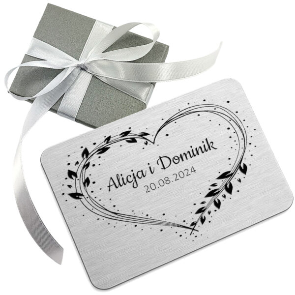 MAGNES PERSONALIZOWANY - Prezent dla Pary Młodej