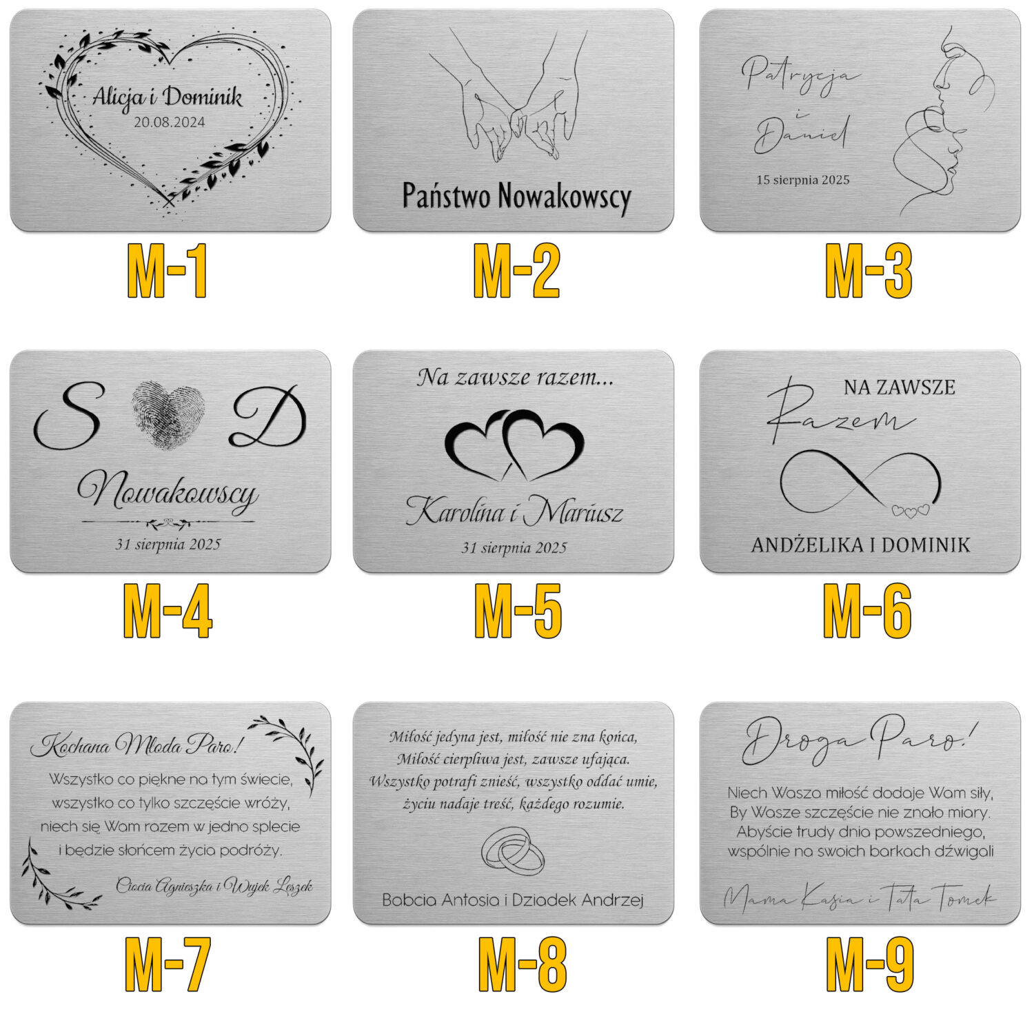 MAGNES PERSONALIZOWANY - Prezent dla Pary Młodej - obrazek 2