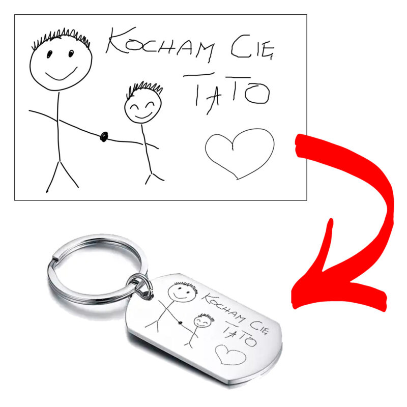 Brelok z dziecięcym rysunkiem – pamiątka pełna emocji